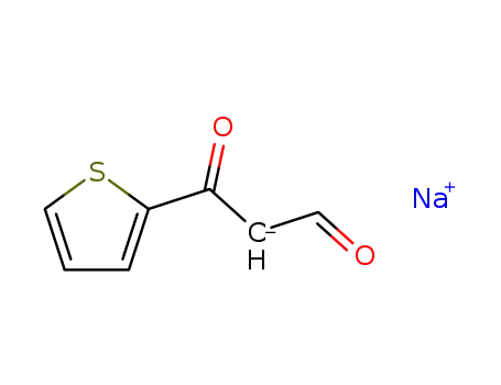 Molecular Structure of 130371-57-2 (2-Thiophenepropanal, b-oxo-, ion(1-), sodium)