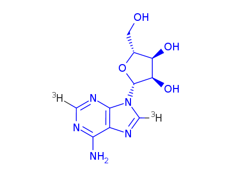 Adenosine-2,8-t<sub>2</sub> (9CI)(66592-84-5)