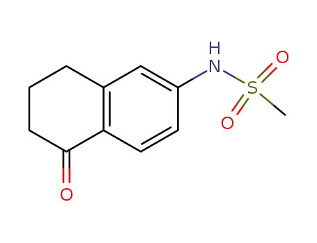 Molecular Structure of 66361-80-6 (N-(5-oxo-5,6,7,8-tetrahydronaphthalen-2-yl)MethanesulfonaMide)