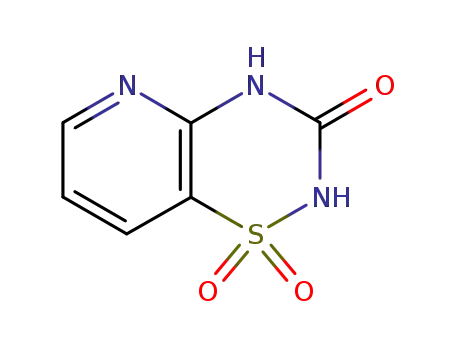Molecular Structure of 70661-80-2 (2H-Pyrido(2,3-e)-1,2,4-thiadiazin-3(4H)-one, 1,1-dioxide)