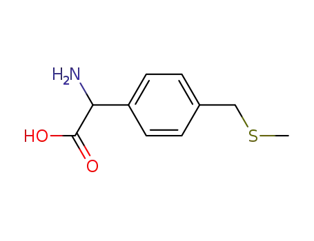 Molecular Structure of 66320-60-3 (amino{4-[(methylsulfanyl)methyl]phenyl}acetic acid)