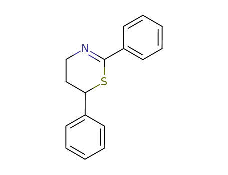 Molecular Structure of 6638-39-7 (2,6-diphenyl-5,6-dihydro-4H-1,3-thiazine)
