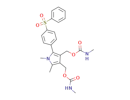 1H- 피롤 -3,4- 디 메탄올, 1- 디메틸 -2- [5- (페닐 술 포닐) 페닐]-, 비스 (메틸 카르 바 메이트) (에스테르)