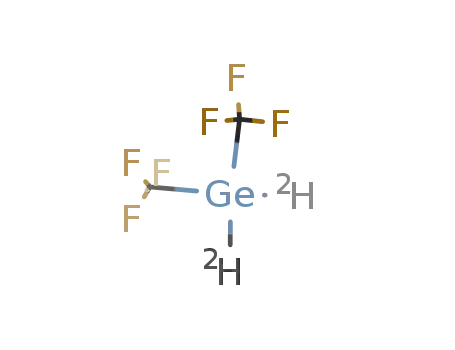 Molecular Structure of 104208-93-7 ((CF<sub>3</sub>)2Ge<sup>(2)</sup>H<sub>2</sub>)