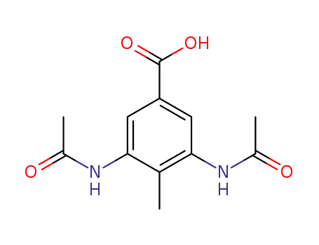 Molecular Structure of 6633-37-0 (3,5-diacetamido-4-methyl-benzoic acid)