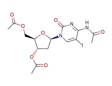 5-iodo-4-acetamido-(2'-deoxy-3'-acetoxy-5'-acetoxymethyl)cytidine