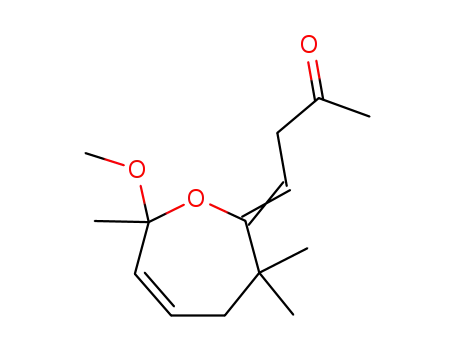 4-(7'-Methoxy-3',3',7'-trimethyl-1'-oxa-5'-cyclohepten-2'-yliden)-2-butanon
