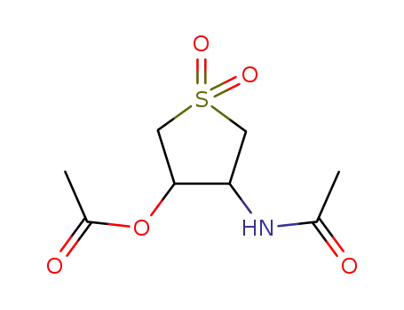 Acetic acid 4-acetylamino-1,1-dioxo-tetrahydro-1λ<sup>6</sup>-thiophen-3-yl ester