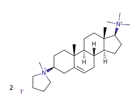 17β-Dimethylamino-3β-pyrrolidino-5-androstene dimethiodide