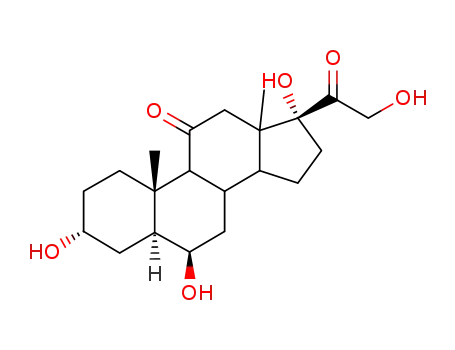 Molecular Structure of 66979-05-3 (6 alpha-hydroxy(allo)tetrahydrocortisone)