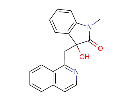 2H-Indol-2-one,1,3-dihydro-3-hydroxy-3-(1-isoquinolinylmethyl)-1-methyl- cas  66948-20-7