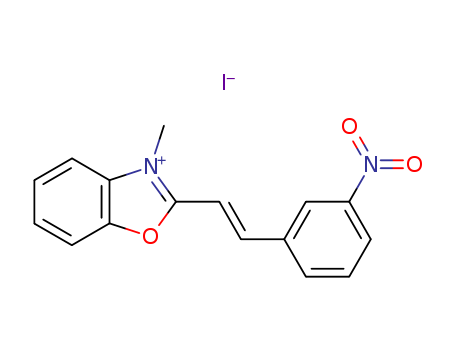 Benzoxazolium,3-methyl-2-[2-(3-nitrophenyl)ethenyl]-, iodide (1:1) cas  6285-92-3