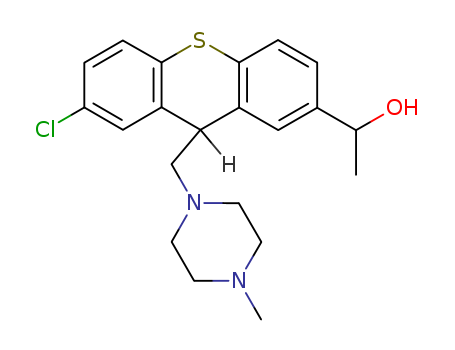 7-Chloro-2-(1-hydroxyethyl)-9-[(4-methylpiperazino)methyl]-9H-thioxanthene