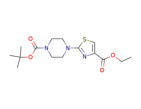 Ethyl 2-(4-(tert-butoxycarbonyl)piperazin-1-yl)thiazole-4-carboxylate 867065-53-0