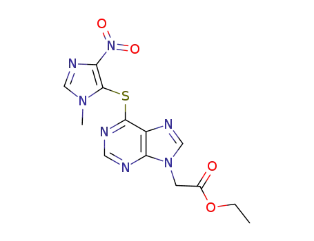 [6-(3-methyl-5-nitro-3<i>H</i>-imidazol-4-ylsulfanyl)-purin-9-yl]-acetic acid ethyl ester