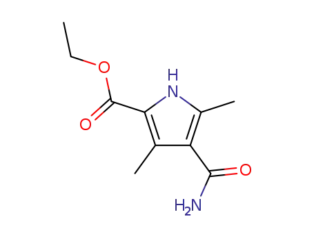 4-carbamoyl-3,5-dimethyl-pyrrole-2-carboxylic acid ethyl ester