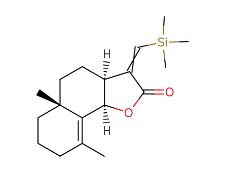 <3aRS-(3aα,5aβ,9bα)>-3a,4,5,5a,6,7,8,9b-octahydro-5a,9-dimethyl-3-<(trimethylsilyl)methylene>naphtho<1,2-b>furan-2(3H)-one
