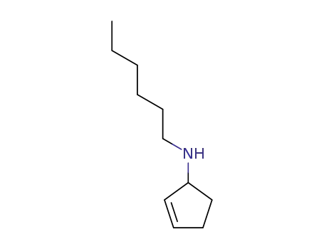 Molecular Structure of 6284-16-8 (N-hexylcyclopent-2-en-1-amine)