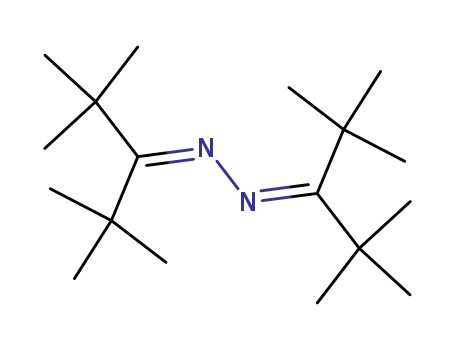 Molecular Structure of 61833-36-1 (3-Pentanone, 2,2,4,4-tetramethyl-,
[1-(1,1-dimethylethyl)-2,2-dimethylpropylidene]hydrazone)