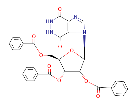 1H-Imidazo[4,5-d]pyridazine-4,7-dione,5,6-dihydro-1-(2,3,5-tri-O-benzoyl-b-D-ribofuranosyl)- cas  66657-07-6