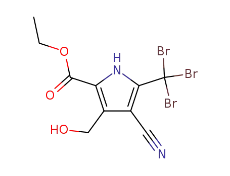 4-cyano-3-hydroxymethyl-5-tribromomethyl-pyrrole-2-carboxylic acid ethyl ester
