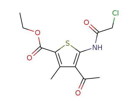 4-Acetyl-5-[(2-chloracetyl)amino]-3-methylthiophen-2-carbonsaeureethylester