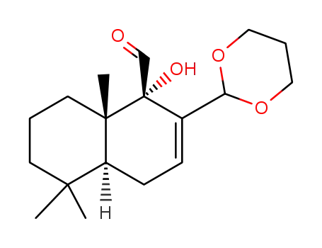 (1S,4aS,8aS)-2-[1,3]Dioxan-2-yl-1-hydroxy-5,5,8a-trimethyl-1,4,4a,5,6,7,8,8a-octahydro-naphthalene-1-carbaldehyde