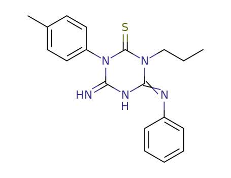 4-Imino-6-[(E)-phenylimino]-1-propyl-3-p-tolyl-[1,3,5]triazinane-2-thione