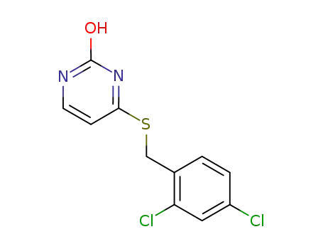 Molecular Structure of 6299-23-6 (4-[(2,4-dichlorophenyl)methylsulfanyl]-3H-pyrimidin-2-one)