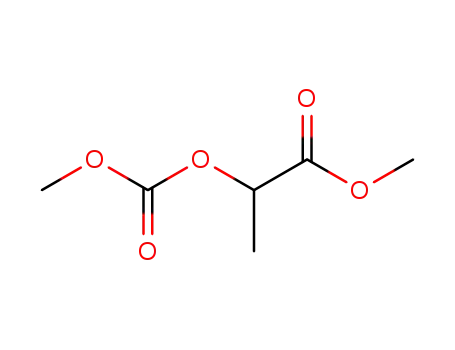 Molecular Structure of 6288-11-5 (methyl 2-methoxycarbonyloxypropanoate)