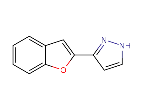 Molecular Structure of 666728-39-8 (3-BENZO[B]FURAN-2-YL-1H-PYRAZOLE)
