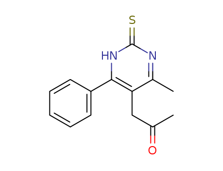 2-Propanone,1-(1,2-dihydro-4-methyl-6-phenyl-2-thioxo-5-pyrimidinyl)- cas  66685-31-2