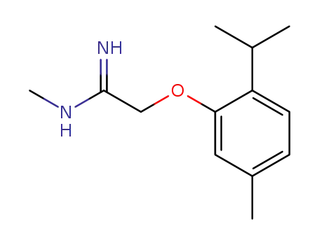 Molecular Structure of 802018-25-3 (Acetamidine, N-methyl-2-(thymyloxy)- (8CI))