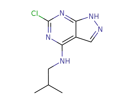 Molecular Structure of 6288-94-4 (6-chloro-N-(2-methylpropyl)-1H-pyrazolo[3,4-d]pyrimidin-4-amine)
