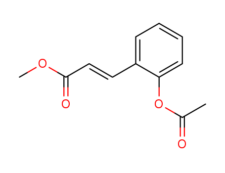 2-Propenoic acid,3-[2-(acetyloxy)phenyl]-, methyl ester, (2E)- cas  6286-83-5