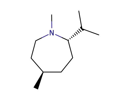 Molecular Structure of 6301-55-9 (1,5-dimethyl-2-(propan-2-yl)azepane)