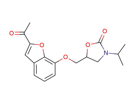 3-isopropyl-5-(2-acetyl-7-benzofuranoxymethyl)oxazolidone