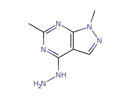 4-hydrazinyl-1,6-dimethyl-1H-pyrazolo[3,4-d]pyrimidine