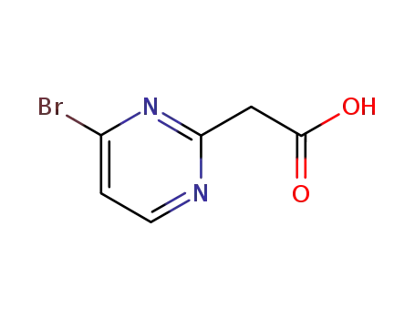 Molecular Structure of 66621-83-8 (2-(4-BroMopyriMidin-2-yl)acetic acid)