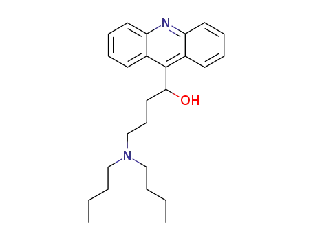 Molecular Structure of 6285-36-5 (1-(acridin-9-yl)-4-(dibutylamino)butan-1-ol)