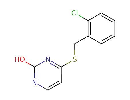 Molecular Structure of 6299-22-5 (4-[(2-chlorophenyl)methylsulfanyl]-3H-pyrimidin-2-one)