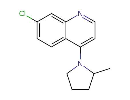 Molecular Structure of 6281-58-9 (4-(2-methyl-1-pyrrolidyl)-7-chloroquinoline)