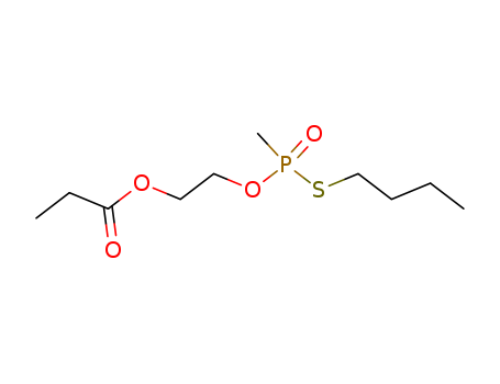 Phosphonothioicacid, methyl-, S-butyl O-[2-(1-oxopropoxy)ethyl] ester (9CI)