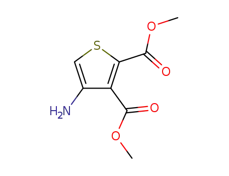Molecular Structure of 62947-31-3 (Dimethyl 4-aminothiophene-2,3-dicarboxylate)