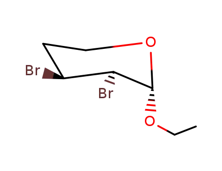 Molecular Structure of 6289-34-5 (3,4-dibromo-2-ethoxytetrahydro-2H-pyran)