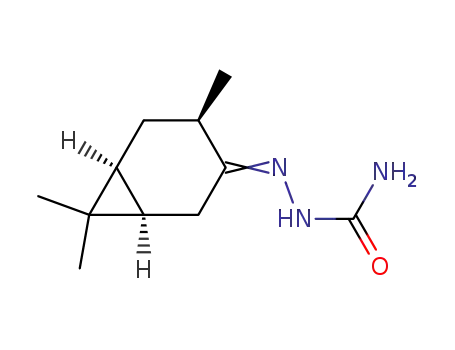 Molecular Structure of 4176-02-7 ((-)-cis-Caran-3-on-semicarbazon)