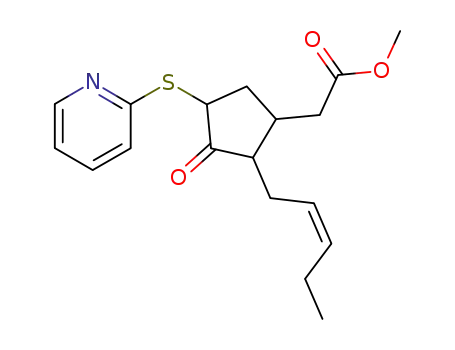 3- 옥소 -2- (2- 펜 테닐) -4- (2- 피리 디닐 티오) 시클로 펜탄 -1- 아세트산 메틸 에스테르