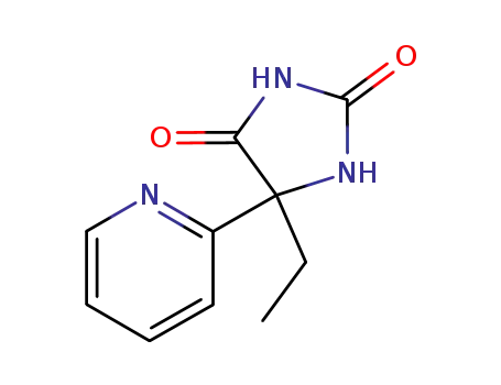 Molecular Structure of 6294-56-0 (5-ethyl-5-(pyridin-2-yl)imidazolidine-2,4-dione)