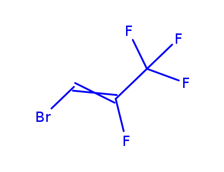 Molecular Structure of 666-32-0 (1-BROMO-2,3,3,3-TETRAFLUOROPROPENE)