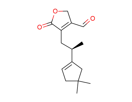 2-(2-(4,4-dimethyl-1-cyclopentenyl)-propyl)-3-formyl-2-buten-4-olide